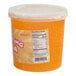 A large plastic tub of Bossen Pure25 Orange Bursting Boba weighing 7.04 pounds.
