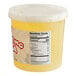 A white container of Bossen Pure25 Lychee Bursting Boba with a yellow label.