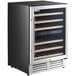 An AvaValley commercial wine cooler with a full glass door.