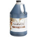 A plastic jug of Narvon Old Fashioned Root Beer Soda Concentrate with a handle.