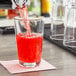 a close up of a glass