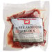 A package of Warrington Farm Meats sirloin steaks with a label.