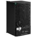 A black Galaxy CRG-4 countertop display refrigerator with wires.