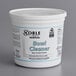 A white tub of Noble Chemical QuikPacks with a blue label.