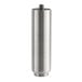 A silver stainless steel cylinder with a screw on top.