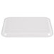 A white rectangular Thunder Group Blue Bamboo melamine tray.