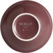 A Libbey Englewood porcelain fruit bowl in matte mulberry.