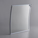 a mirror with a curved frame