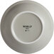 A white porcelain serving bowl with the words "Mint Cream" in black text.