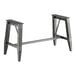 Lancaster Table & Seating Industrial metal table trestle base for 30" x 72" table tops.
