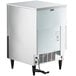 A white Hoshizaki undercounter ice machine with black legs.