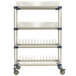 A white MetroMax 4 mobile four tier rack.