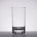 A clear SAN plastic highball glass.