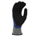 a black and blue glove