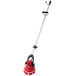 A MotorScrubber M3L cordless floor scrubber with red and black accents and a red pole.