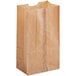 A brown Choice Natural Kraft waxed paper bag.