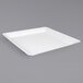 A white square Fineline Polypropylene platter.