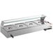 An Avantco countertop food warmer with four half size wells.