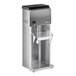 A stainless steel Vitamix countertop frozen dessert mixer with a lid.