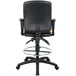 back view of a black office chair