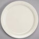 A Homer Laughlin ivory china plate with a narrow white rim.