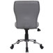 A Boss gray office chair with wheels.