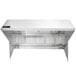 A stainless steel Halifax commercial kitchen hood.