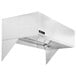 A stainless steel Halifax Type 1 commercial kitchen hood.