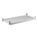A white rectangular Cambro Camshelving® Premium solid shelf.