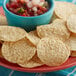 a plate of chips and salsa