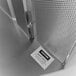A Halifax stainless steel commercial kitchen hood system with a label on it.