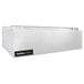 A white rectangular stainless steel Halifax heat and fume removal hood with a black label.