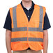 A Cordova orange high visibility safety vest with reflective stripes.