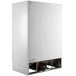 A white Beverage-Air glass door merchandiser freezer with two doors.