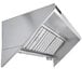 A stainless steel Halifax Type 1 concession trailer / food truck hood.