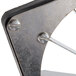 A metal corner bracket for Vollrath Redco InstaCut 3.5.