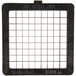 A black square dicing blade with grid lines.