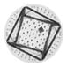 A Lifetime white round plastic folding table.