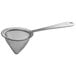 An Arcoroc stainless steel strainer with a handle.