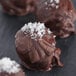 Chocolate covered candies with Regal Spanish Natural Flower of Salt on top.