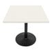 A white rectangular Art Marble Furniture table top with a black border.