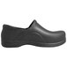 A close-up of a black Genuine Grip waterproof non-slip clog.