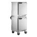 A large stainless steel Beverage-Air undercounter refrigerator with the door open.