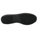 The black rubber sole of a Genuine Grip Men's Black Leather Athletic Shoe.
