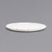 A white Front of the House Artefact porcelain plate with a gold rim.