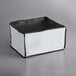 a white and black fabric box