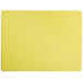 A yellow rectangular Vollrath cutting board.