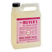 A white plastic jug of Mrs. Meyer's Clean Day peony scented dish soap.