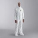 A man wearing a white Cordova Defender II coverall.