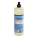 A bottle of Mrs. Meyer's Bluebell Scented Dish Soap with a black lid.